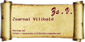 Zsarnai Vilibald névjegykártya